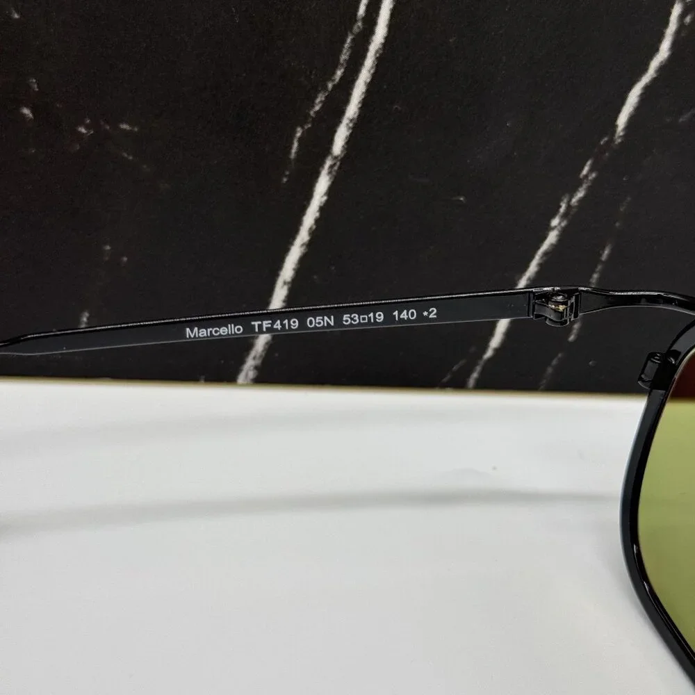 NEW TOM FORD MARCELLO TF419 05N BLACK UNISEX SUNGLASSES TOM FORD FT0419 05N